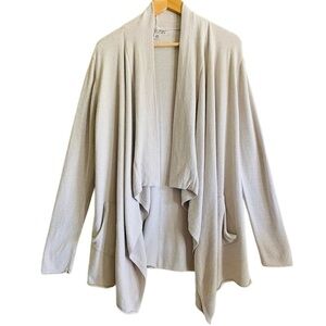 BAREFOOT DREAMS Cozychic Ultra Lite Draped Front Hi-Low Wrap Cardigan Size M